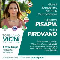 Chiusura della campagna elettorale del Municipio 9 a Milano